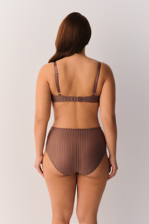 Vizon Stripe Basic Yüksek Bel Slip Külot