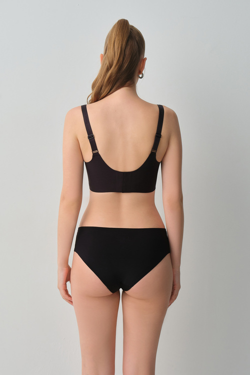 Black Invisible Control Bra