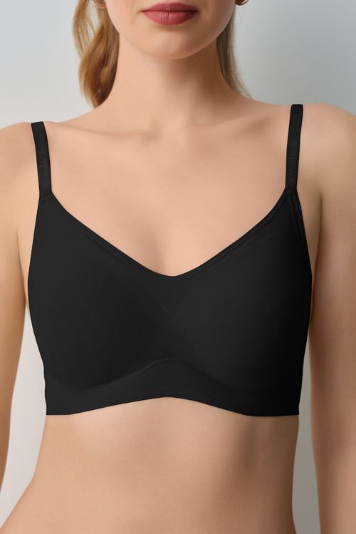 Black Invisible Hands Up Push Up Bra