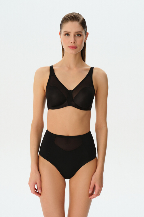 Siyah Rosa Toparlayıcı Slip Külot
