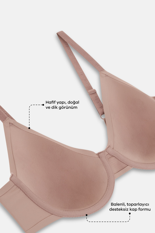 Nude Cathy Toparlayıcı Desteksiz Balenli Sütyen