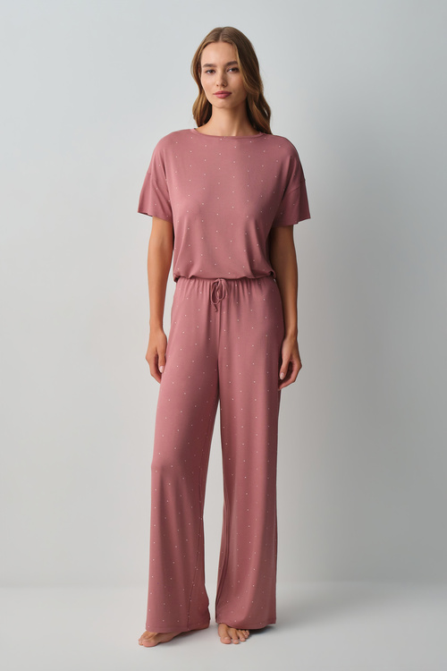 Gül Rengi Bliss Pijama Takımı