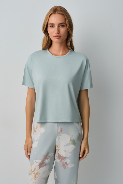 Yeşil Desenli Sofia Pijama Takımı