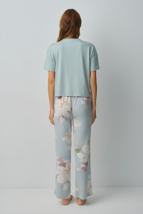 Yeşil Desenli Sofia Pijama Takımı