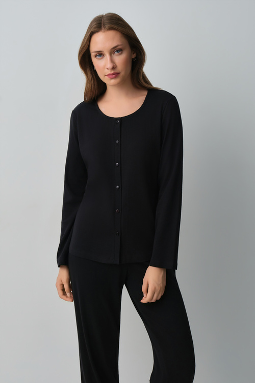 Siyah Sweet Pamuklu Pijama Takımı