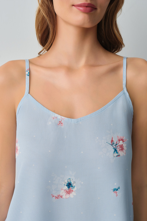 Mavili Bliss Atlet Şort Pijama Takımı