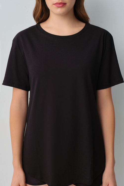 Siyah Comfy Modal T-Shirt