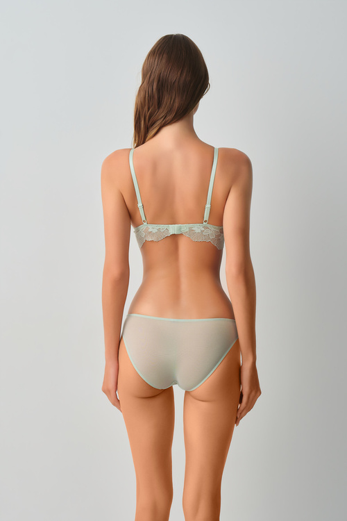 Su Yeşili Scarlet Dantelli Üçgen Bralet Sütyen