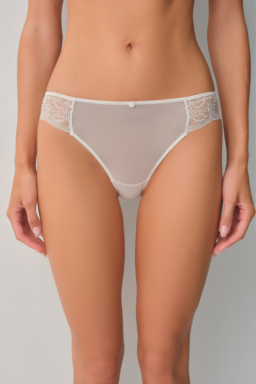 Ekru Bride Dantelli Slip Külot