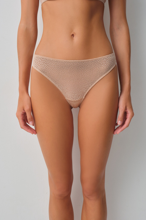 Nude Mocha Brazilian String Külot