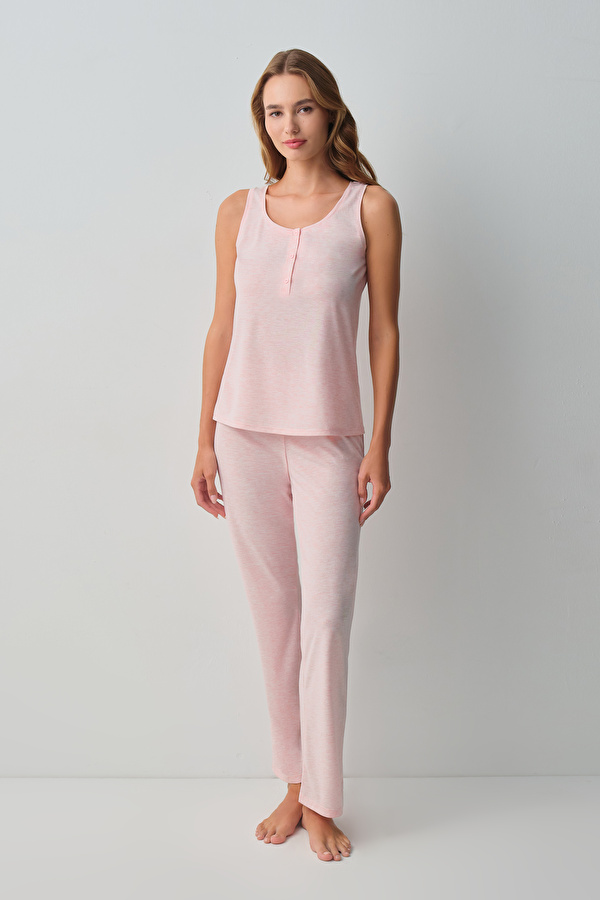 Pembe Melanj Daily Atlet Pantolon Pijama Takımı - Suwen 3 Al 2 Öde