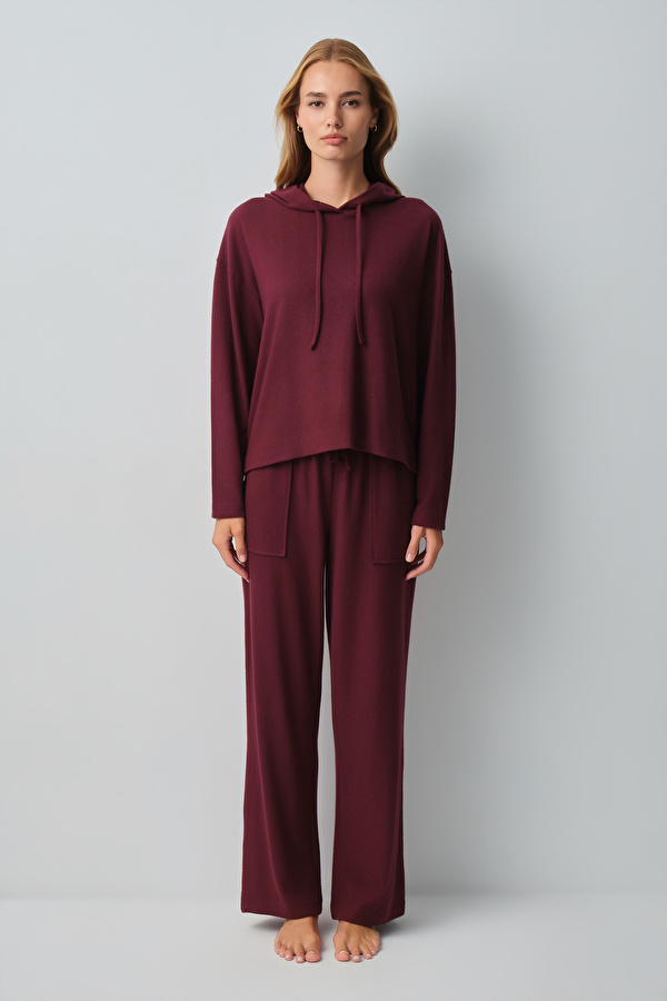 Mürdüm Comfort Kapüşonlu Pijama Takımı - Suwen 3 Al 2 Öde