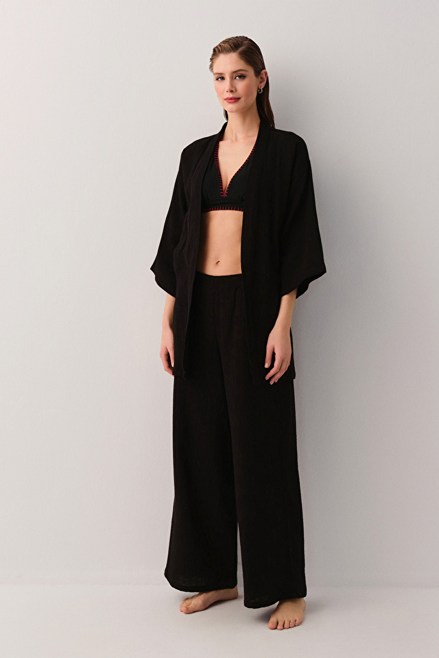 Black Jasmine Kimono | SUWEN