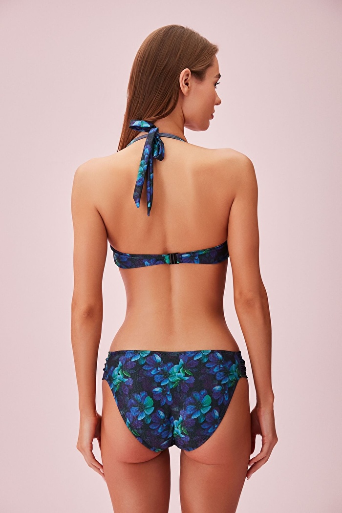 Yanı Pileli Parlak Bikini Alt — görsel 4