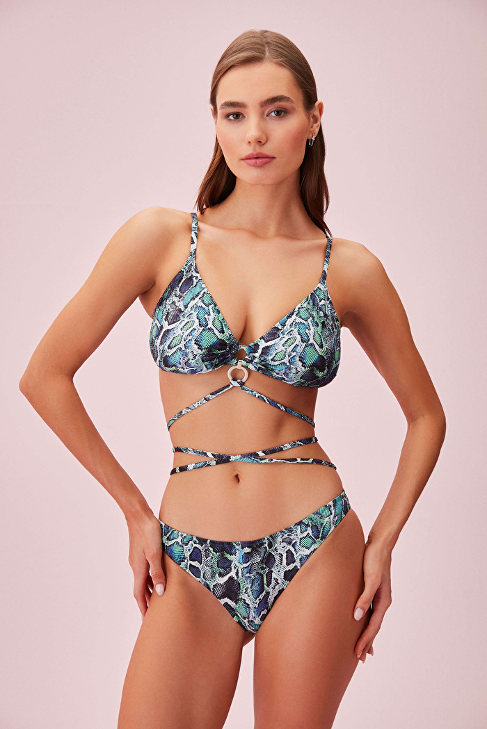 Green Snake Çapraz Bağlamalı Bikini Altı — görsel 2