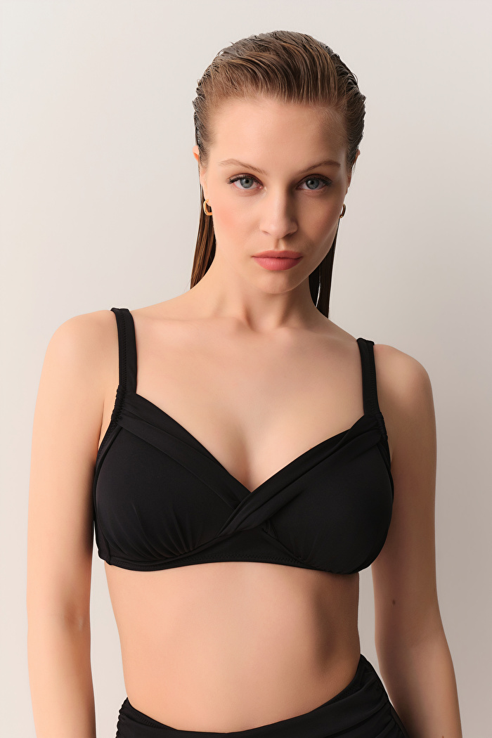 Kaplı Bantlı Korseli Toparlayıcı Bikini Üst — görsel 3