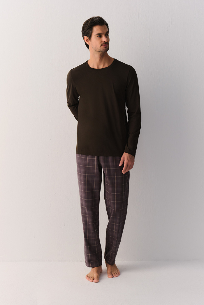 Flanel Check Erkek Pijama Altı — görsel 2