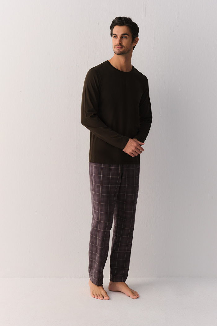 Flanel Check Erkek Pijama Altı — görsel 3