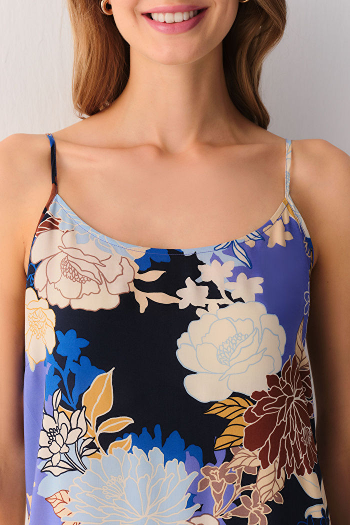 Flowery Night Uzun Gecelik — görsel 3