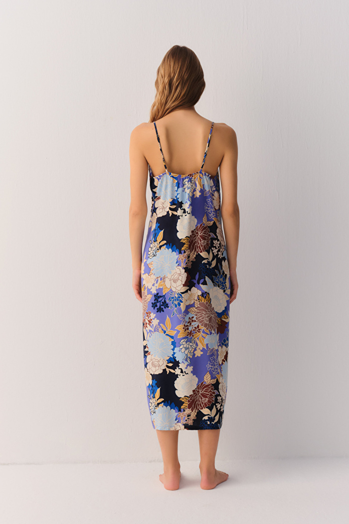 Flowery Night Uzun Gecelik — görsel 4