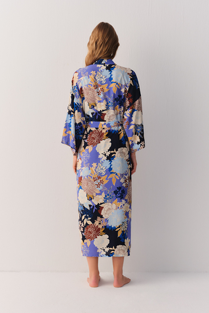 Flowery Night Uzun Sabahlık — görsel 4