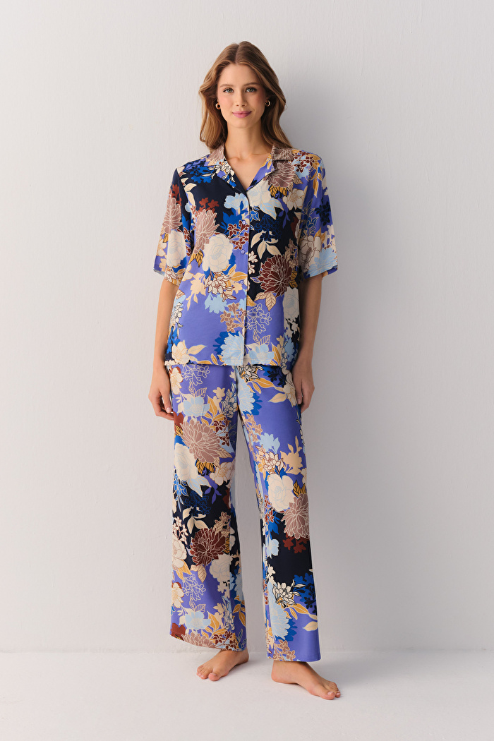 Flowery Night Pantolon — görsel 2