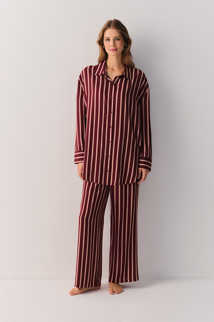 Stripe Romance Pijama Üstü — görsel 3