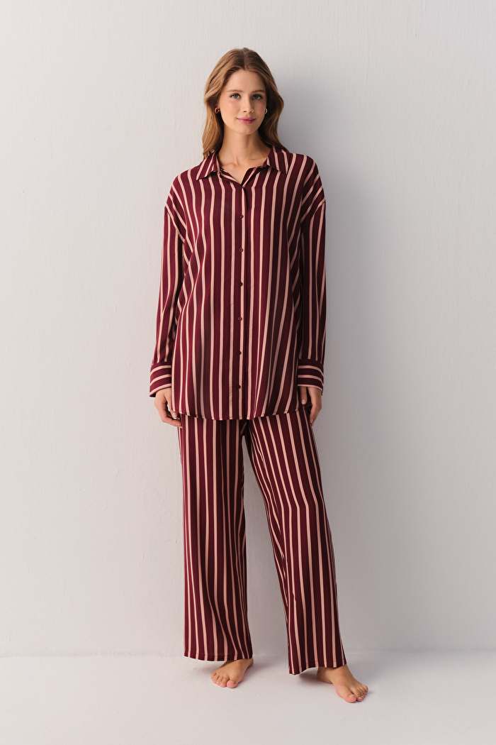 Stripe Romance Pantolon — görsel 3