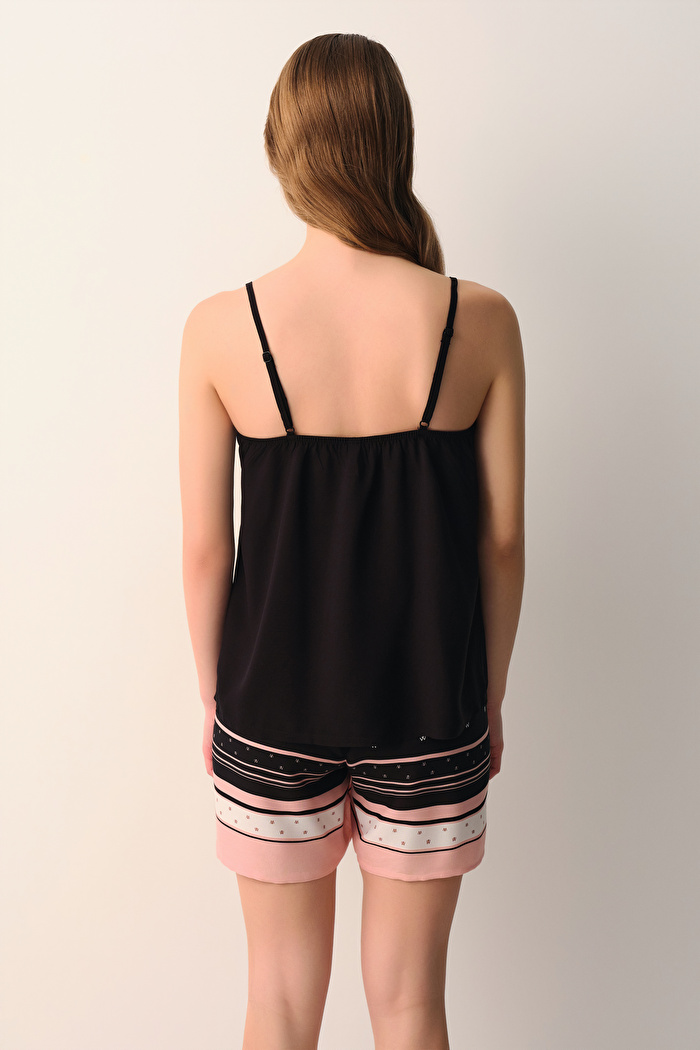Monogram Atlet Şort Pijama Takımı — görsel 4