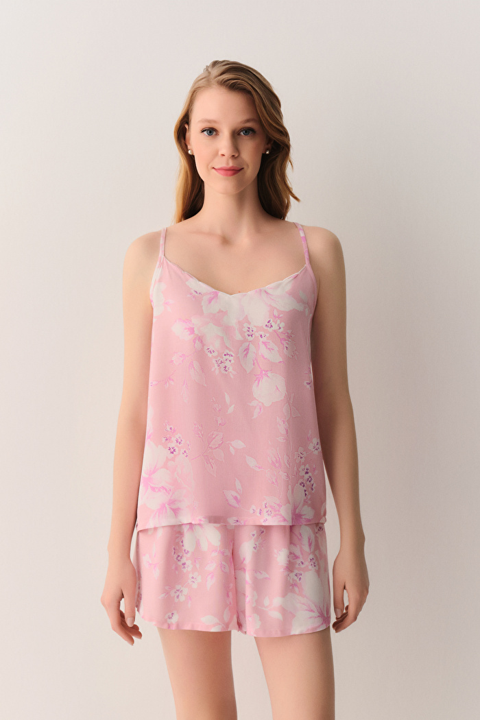 Pembe Ashley Atlet Şort Pijama Takımı