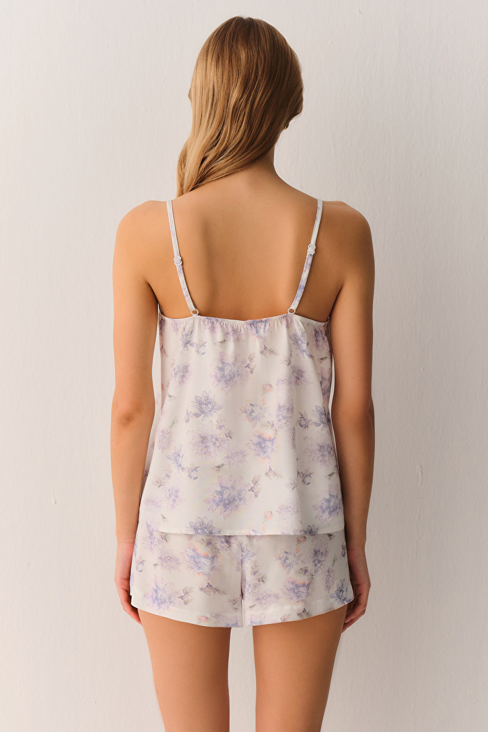 Lilac Atlet Şort Pijama Takımı — görsel 4