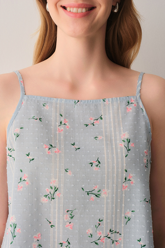 Pretty Pamuklu Atlet Şort Pijama Takımı — görsel 3