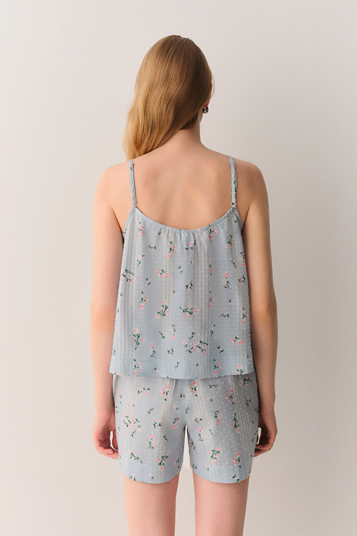 Pretty Pamuklu Atlet Şort Pijama Takımı — görsel 4