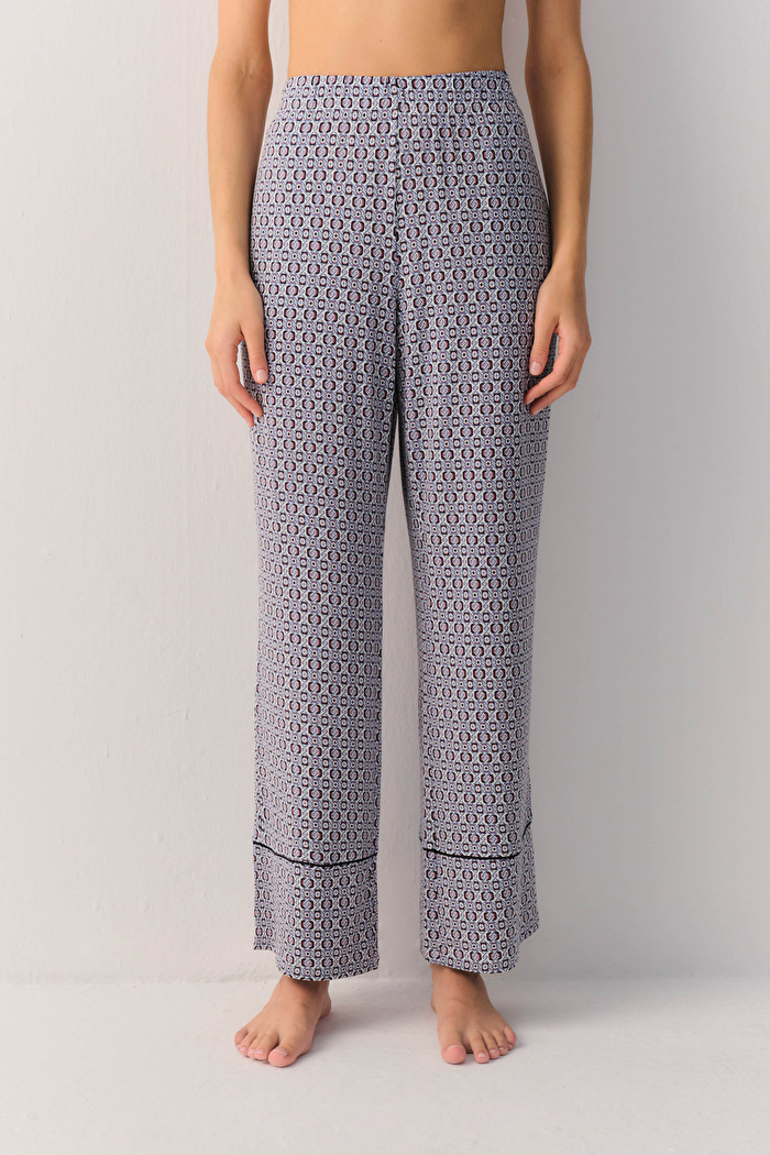 Mavili Modern Chic Spor Pijama Altı