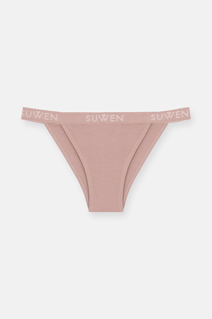 3'lü Pamuklu Lastikli Normal Bel Slip Külot — görsel 3