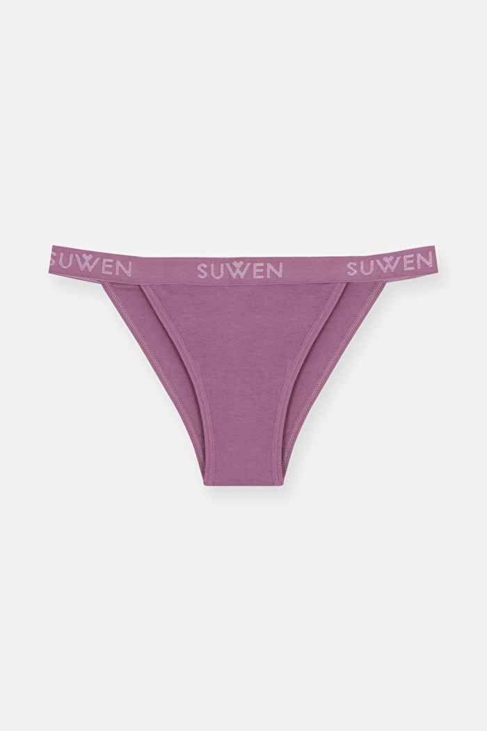 3'lü Pamuklu Lastikli Normal Bel Slip Külot — görsel 4