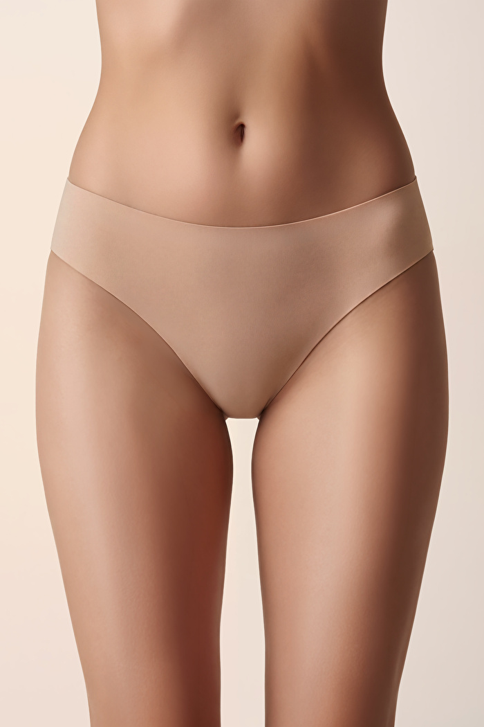 3'lü Invisible Lazer Kesim Normal Bel Slip Külot — görsel 2