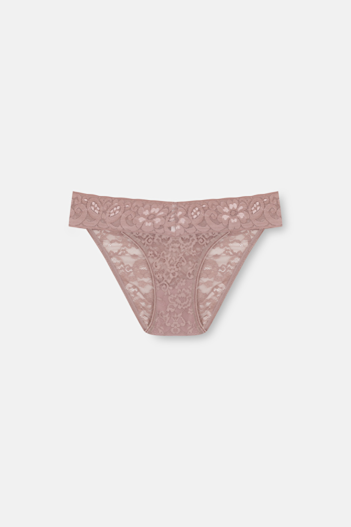 3'lü Dantelli Normal Bel Slip Külot — görsel 4