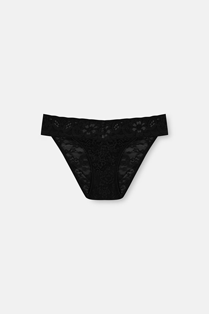 3'lü Dantelli Normal Bel Slip Külot — görsel 5