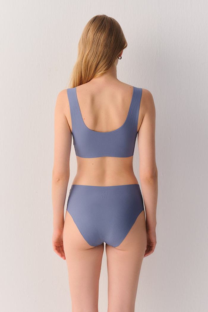 Softly Secret Invisible Lazer Kesim İz Bırakmayan Yüksek Bel Rib Slip Külot — görsel 4