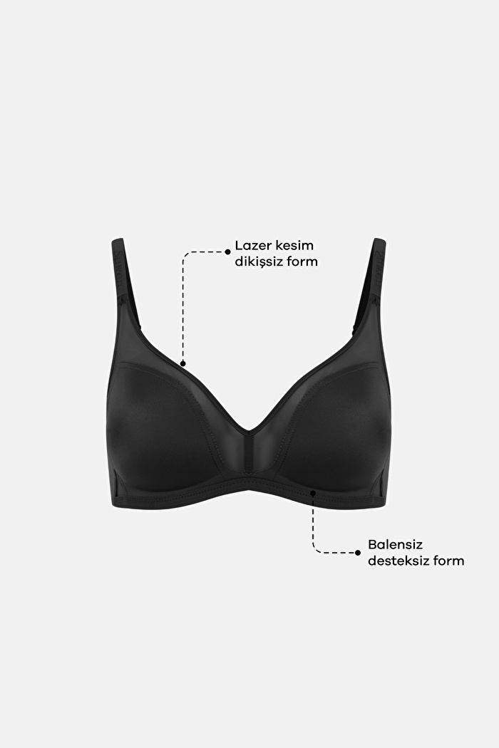 Invisible Tül Lazer Kesim Balensiz Sütyen — görsel 2