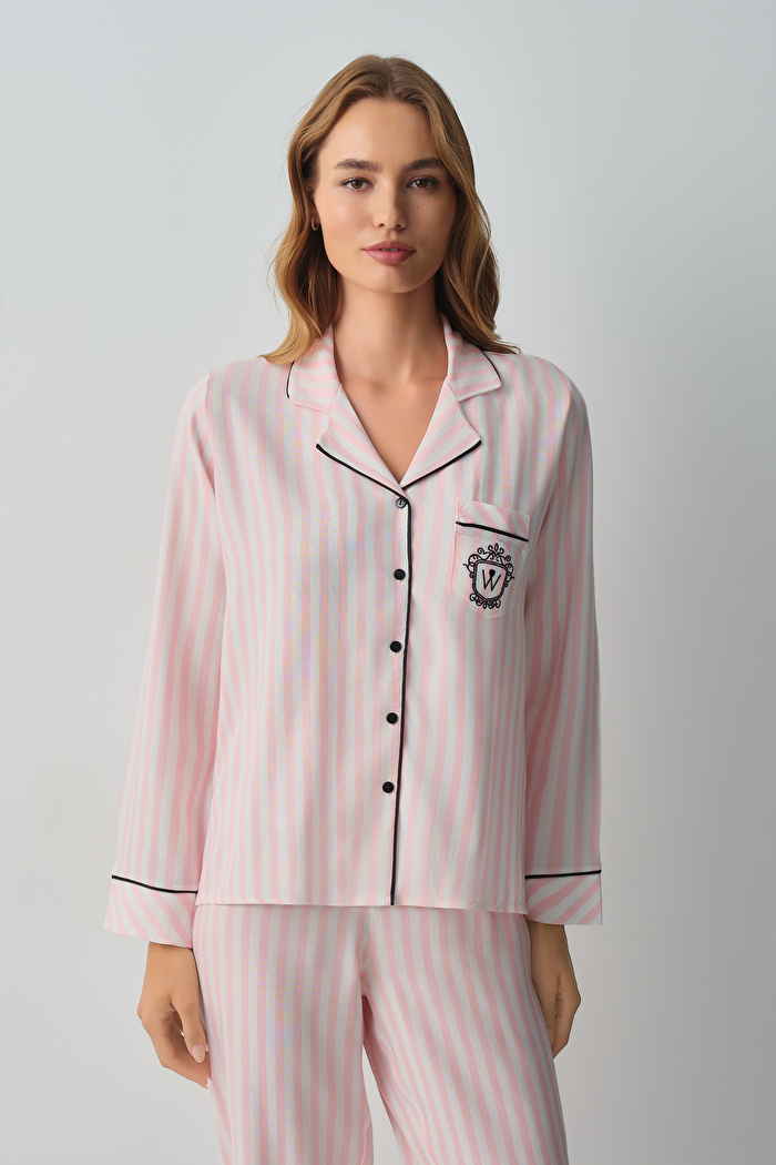 Emily Gömlek Yaka Pijama Takımı — görsel 2
