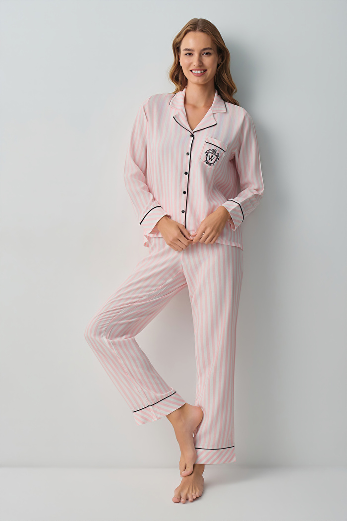 Emily Gömlek Yaka Pijama Takımı — görsel 3
