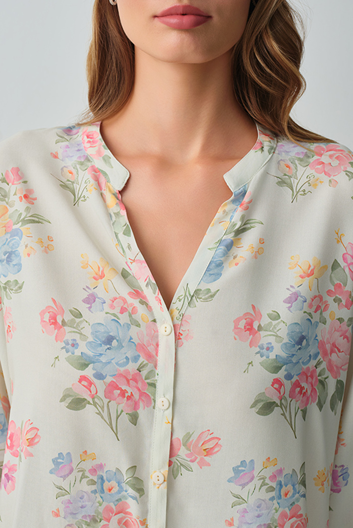 Fleur Gömlek Yaka Pijama Takımı — görsel 3