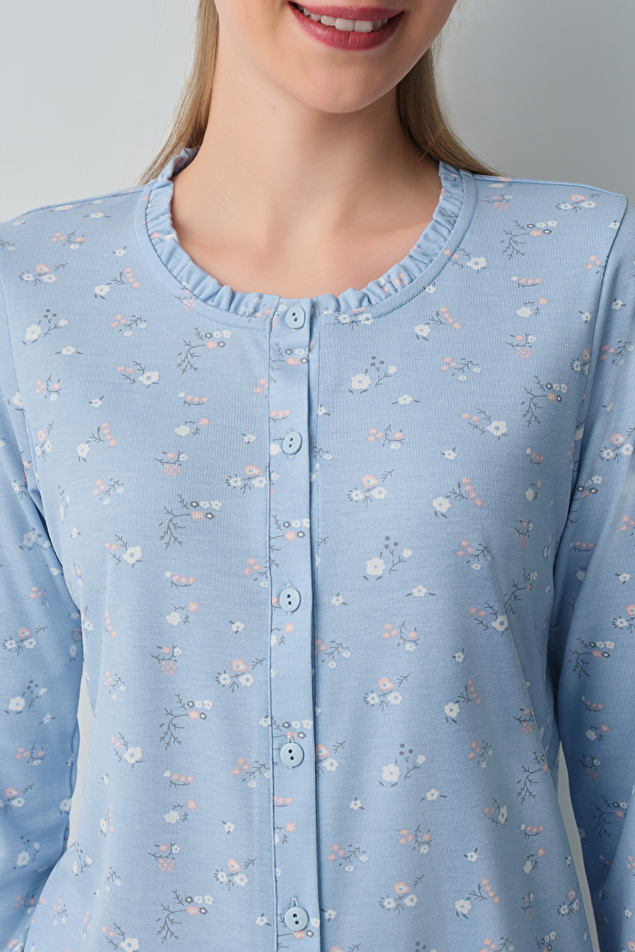 Mina Gömlek Yaka Pijama Takımı — görsel 3