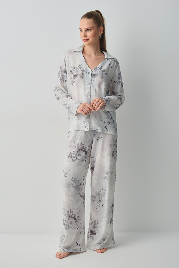 Glace Gömlek Yaka Pijama Takımı — görsel 2