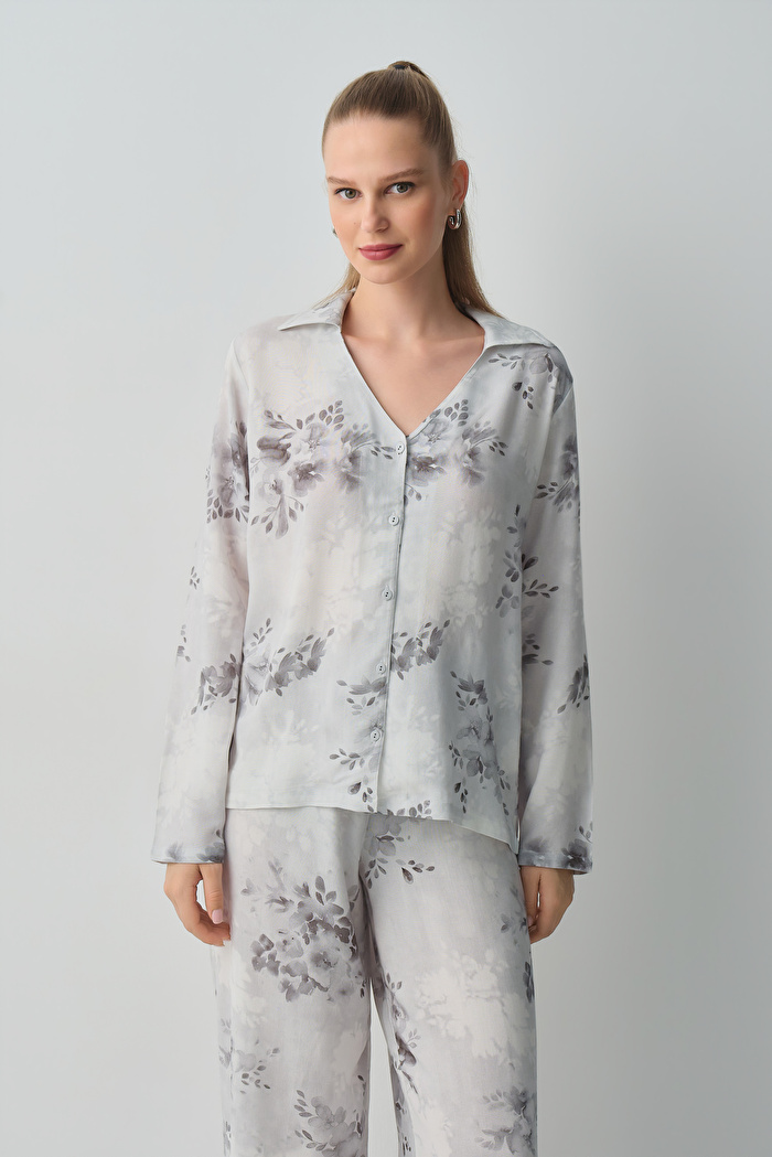 Glace Gömlek Yaka Pijama Takımı — görsel 3