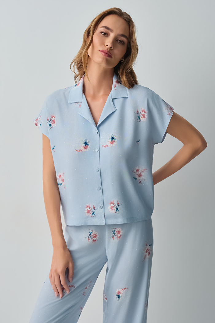 Bliss Gömlek Yaka Pijama Takımı — görsel 2
