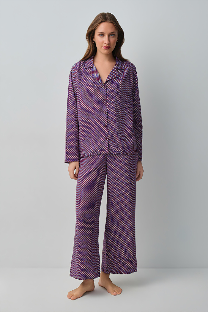Vera Gömlek Yaka Pijama Takımı — görsel 2