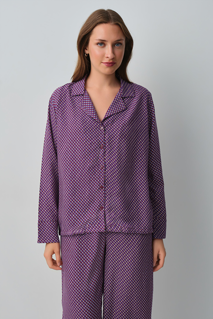 Vera Gömlek Yaka Pijama Takımı — görsel 3